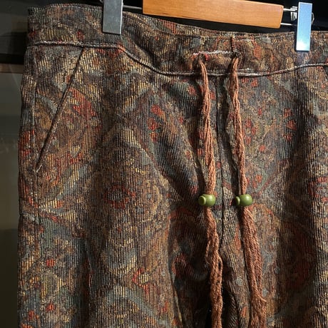 jacquard drawstring pants
