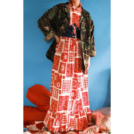 70's paisley dress