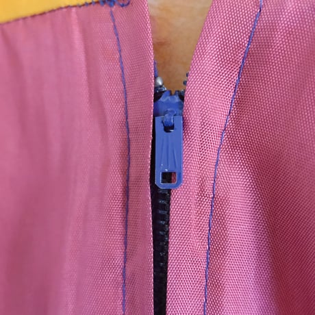 eski. remake / acetate gown with rabbit patch