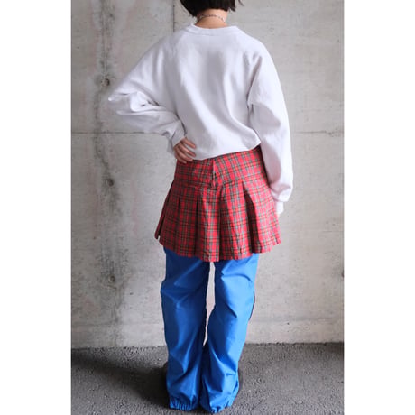 check mini skirt