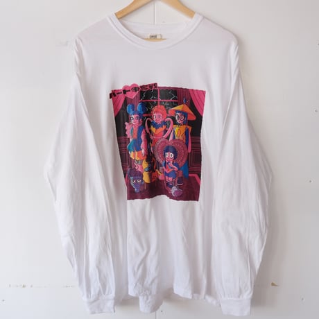"ハート争奪戦❣️" / LS tee 【white】
