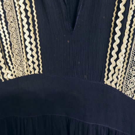 〜60s vintage dress / navy