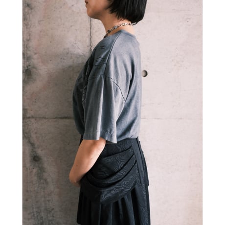 over dye tee / black