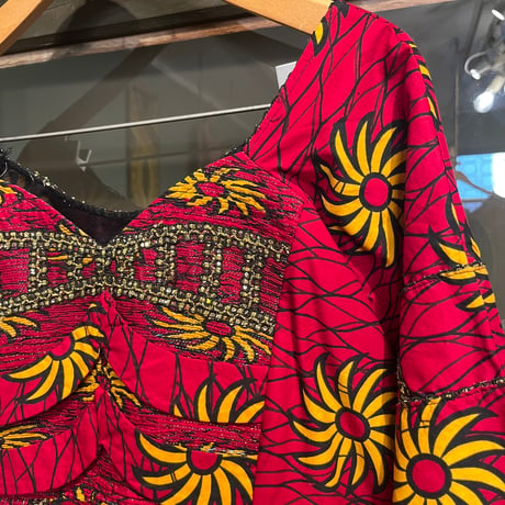 batik tops / red