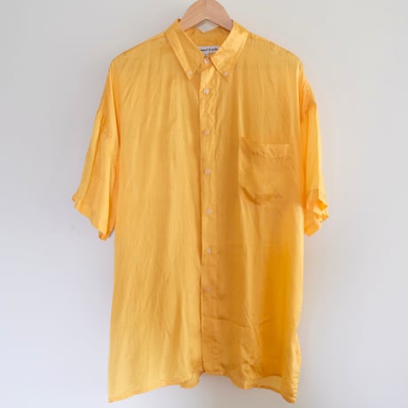 S/S silk shirt / "yellow"