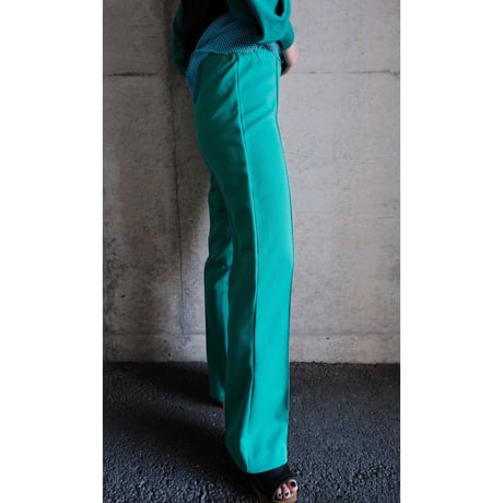 easy slacks pants “green”