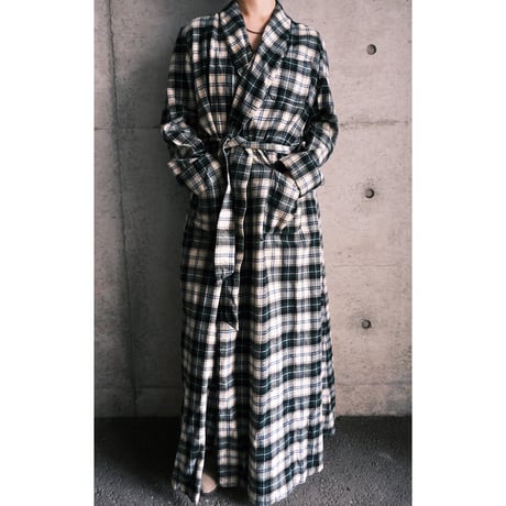 “PENDLETON” check wool lounge robe