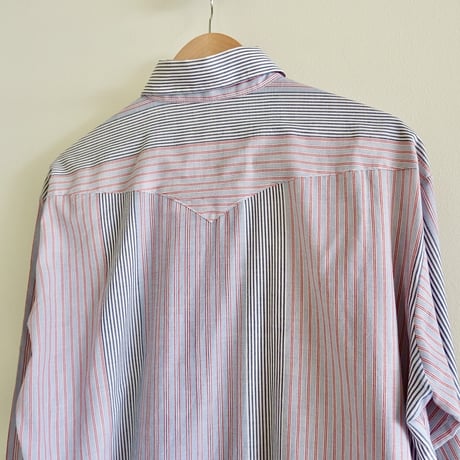 Ranch and town / stripe western shirt