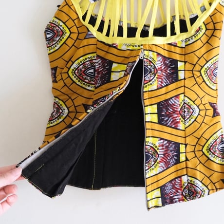 African batik designed halter tops