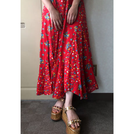 PRADA / platform gold  sandals