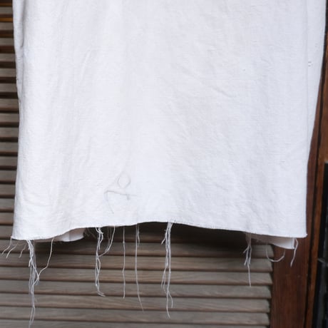 eski.  original remake linen dress / white / plain