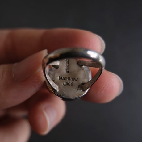 navajo "MatthewJack" / space motif inlay ring