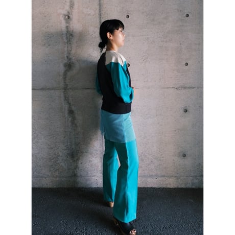 easy slacks pants “green”