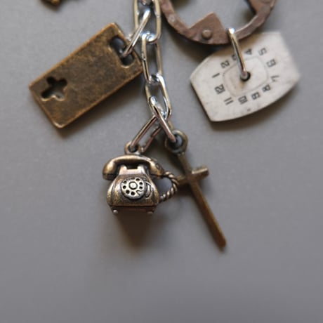 eski. original shell chain necklace "dog"