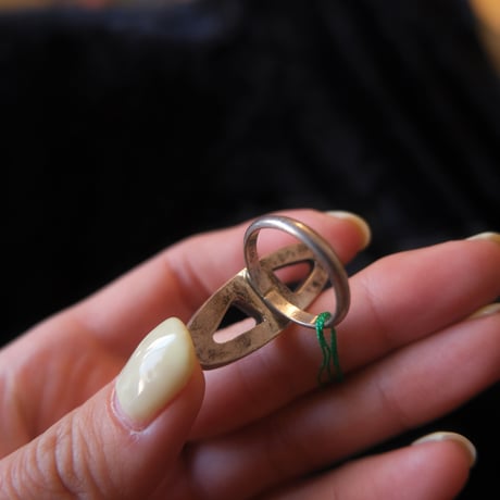 80's vintage indian jewely / coral ring