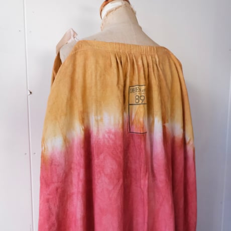 eski.  original dress / overdye "pink × ocher"