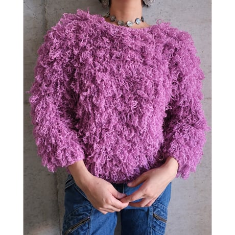 80s poodle knit