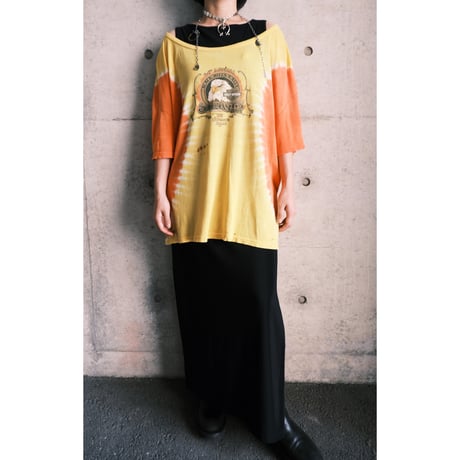 Harley-Davidson T-shirt / orange × yellow