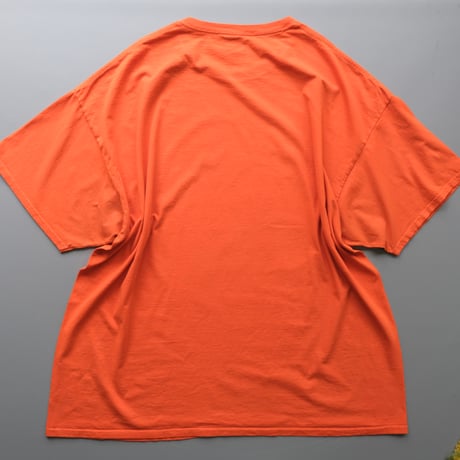skull print tee / orange