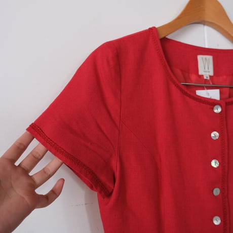 S/S linen jacket / made in Japan