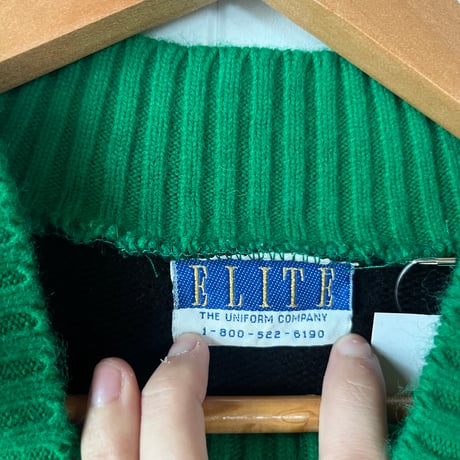 cheer knit / green × black