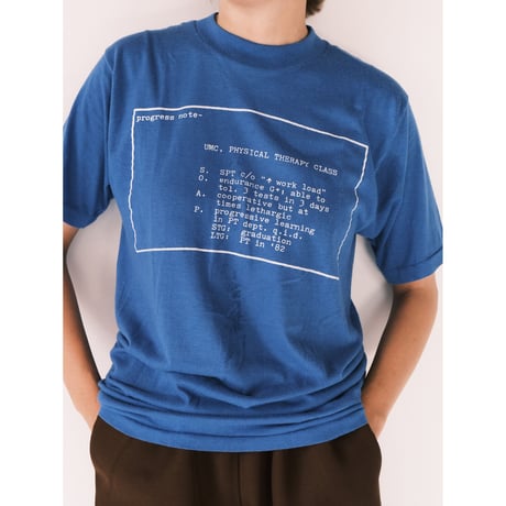 print tee / blue