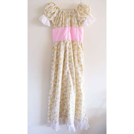 70s flower dress ※as is
