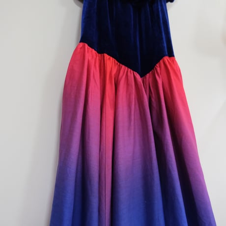 velours × gradation dress