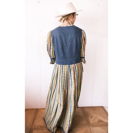 tyrol dress / yellow check