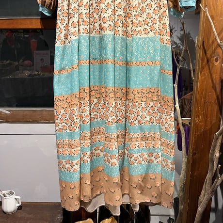 60-70s vintage flower dress