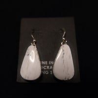 indian jewely / "white buffalo" drop shape pierce