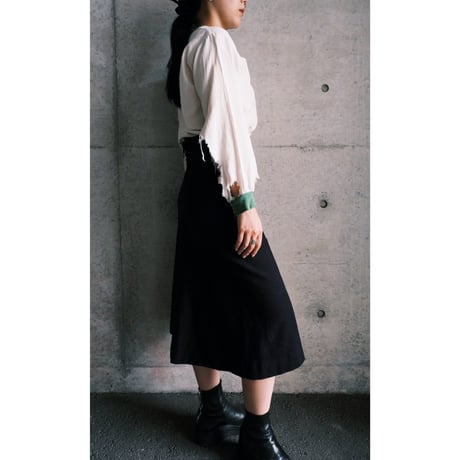 wool marine skirt