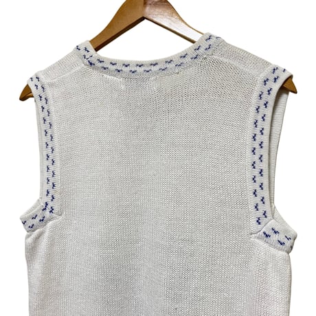 cotton knit vest