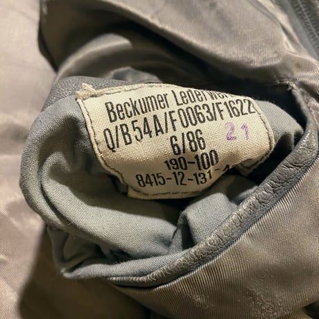 German army BM / submarine leather  jacket
