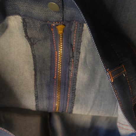 〜70s unknown / light oz flare chambray pants