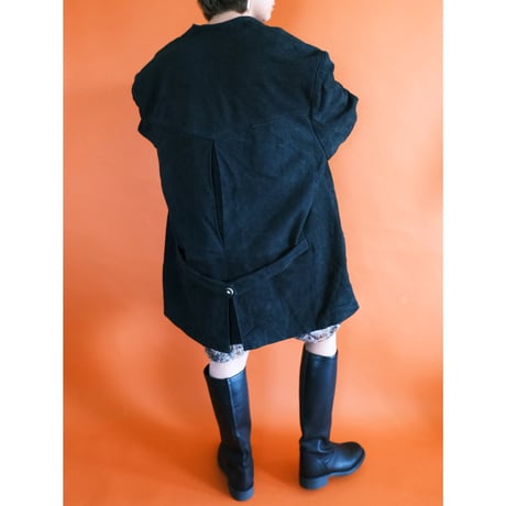 Tyrolean leather jacket / black