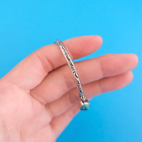 navajo / stamp work bangle