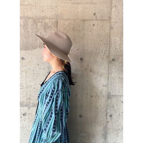 stripe tyrolean dress (blk×blu)
