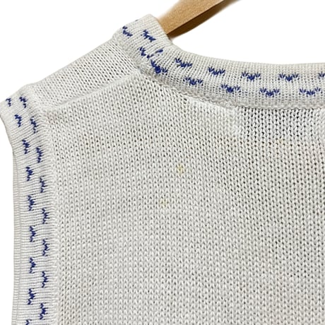 cotton knit vest