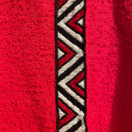ethnic embroidery cotton coat “red”