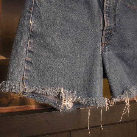 80s Levi's cutoff denim / made in USA