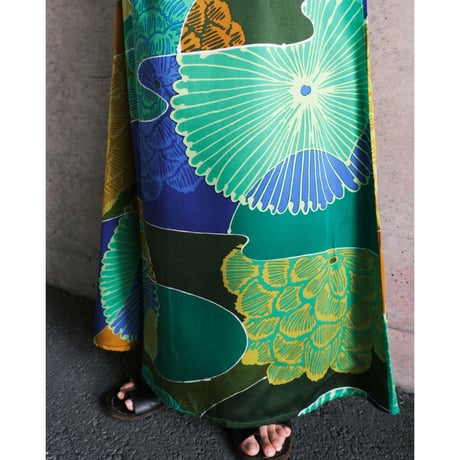 〜70s Hawaiian dress / "LIBERTY HOUSE" fabric
