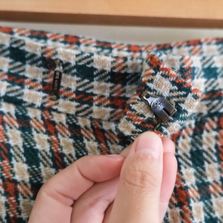 check tweed pants