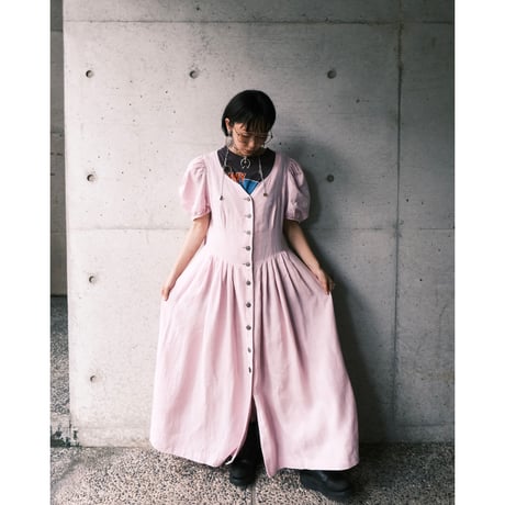 Tyrolean dress with flower buttons
