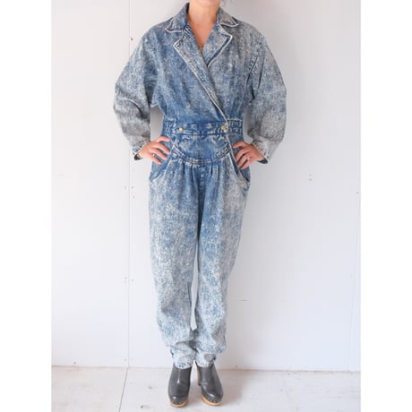 chemical denim all-in-one