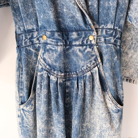chemical denim all-in-one