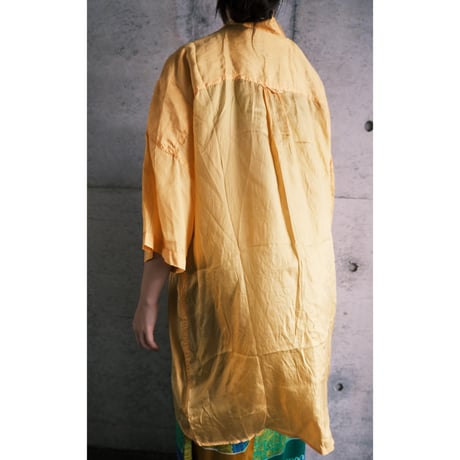 S/S silk shirt / "yellow"