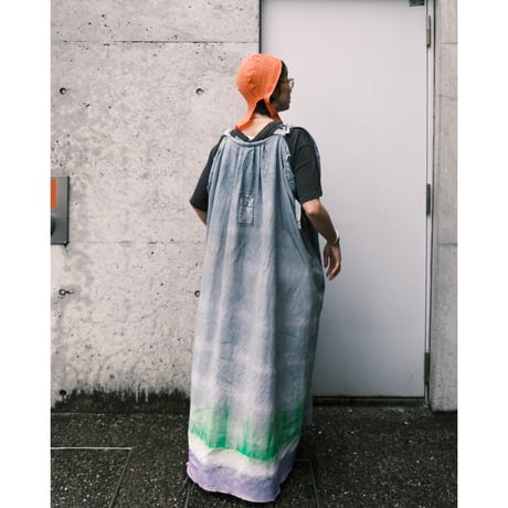 bandanna compact cap/ orange