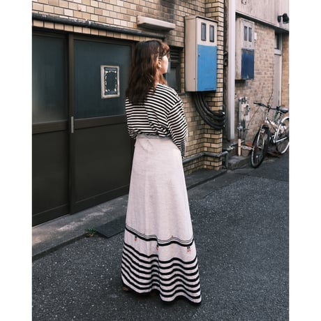 wrap skirt with line