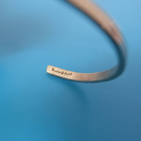 navajo "Elaine Tahe" twist × stamp work bangle